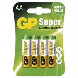 Baterii alkaline GP 1,5 V AA 4 set Baterii alkaline GP 1,5 V AA 4 set